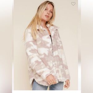 Hem and Thread Sherpa Shacket NWOT